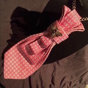 Elegant Pink and Gold Scarf Wrap